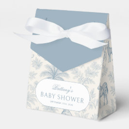 Toile De Jouy Safari Animals Blue Boy Shower Presentaskar