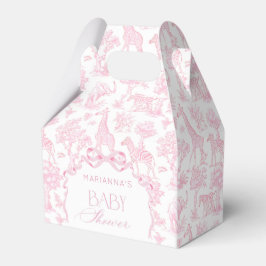 Toile de Jouy Safari animals Rosa Bow elegant Presentaskar