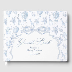 Toile de Jouy Safari Barnrumsfirande Gästböcker