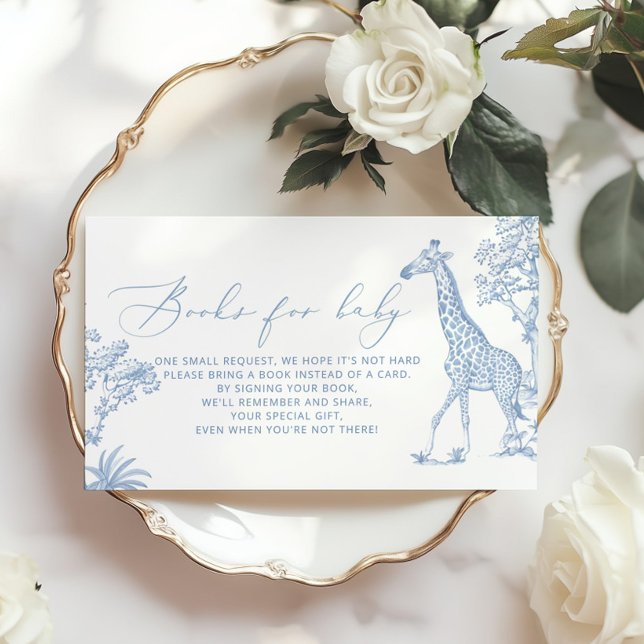 Toile de jouy Safari Bokar för baby biljett Tilläggskort (Skapare uppladdad)