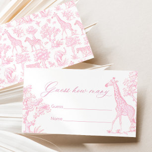 Toile de jouy Safari Hur många godisar spel Tilläggskort
