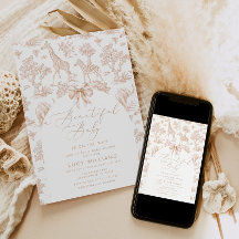 Toile de Jouy Safari Könsneutral babydusch
