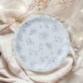 Toile de Jouy Something Blue Blommig bröllop