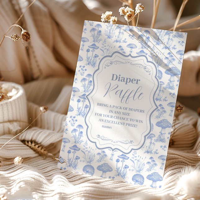Toile De Jouy Svamp Woodland   Diapper Lotteri Tilläggskort (Skapare uppladdad)