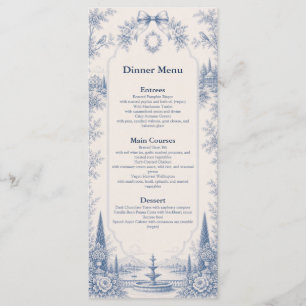 Toile de Jouy Venue Story Bröllopsmeny Meny