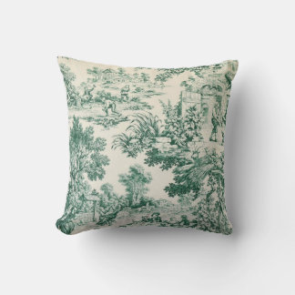 Toile de Jouy verte Kudde