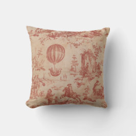 Toile de jouy Vintage Illustration Cushion Kudde