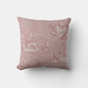 Toile de jouy Vintage Illustration Cushion Kudde