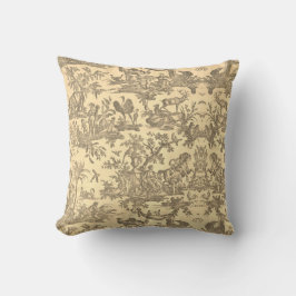 Toile de jouy Vintage Illustration Cushion Kudde
