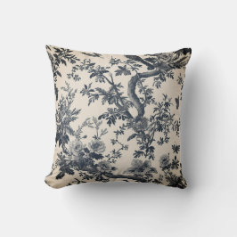 Toile de jouy vintage mor day blommigt kudde