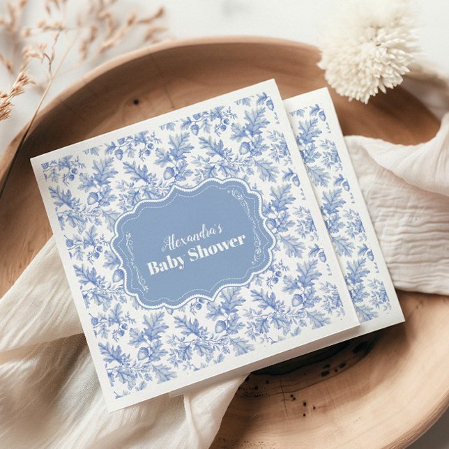 Toile De Jouy Woodland  Baby Shower Pappersservett (Skapare uppladdad)