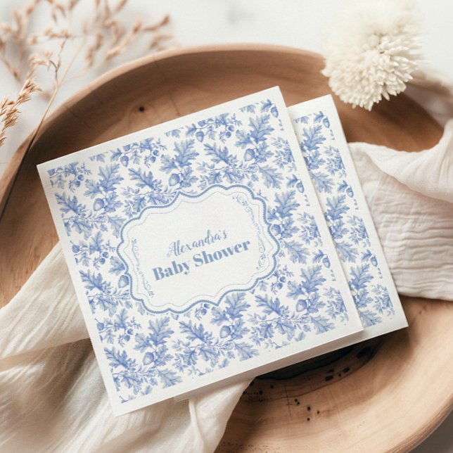 Toile De Jouy Woodland Baby Shower Pappersservett (Skapare uppladdad)