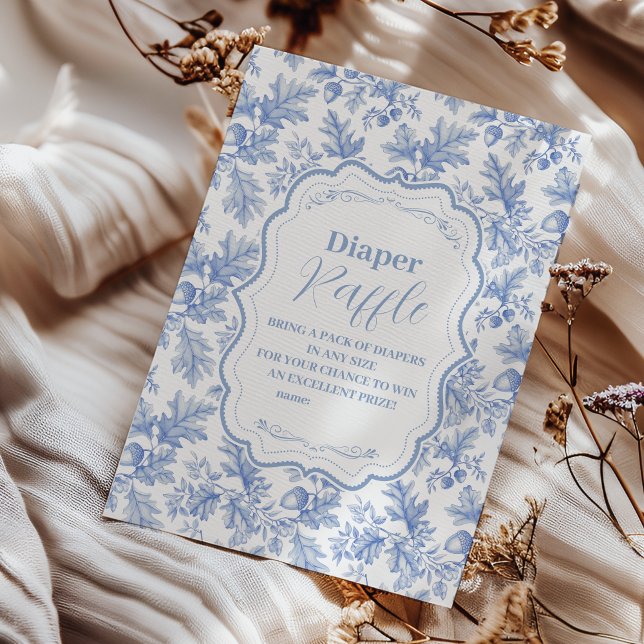 Toile De Jouy Woodland Diapper Raffle Tilläggskort (Skapare uppladdad)