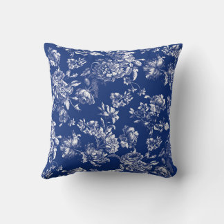 Toile Dekorativ kudde, vit och marin profil Kudde