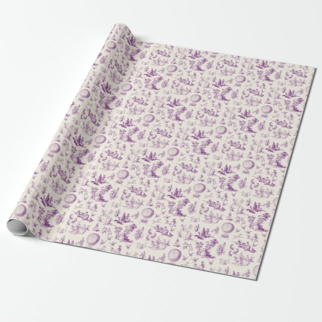 Toile du jouy wrapping paper presentpapper (Utrullad)