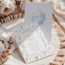 Toile Elegant Safari Hur luftballong Baby shower