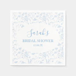 Toile Floral Bröllopsdusch Pappersservett