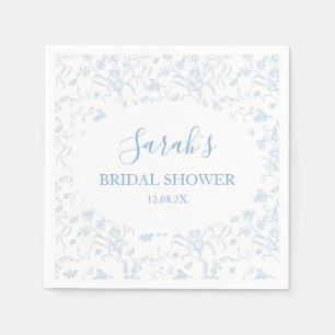 Toile Floral Bröllopsdusch Pappersservett