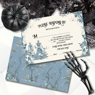 Toile Halloween Gothic skeleton OSA Response Inbjudningar