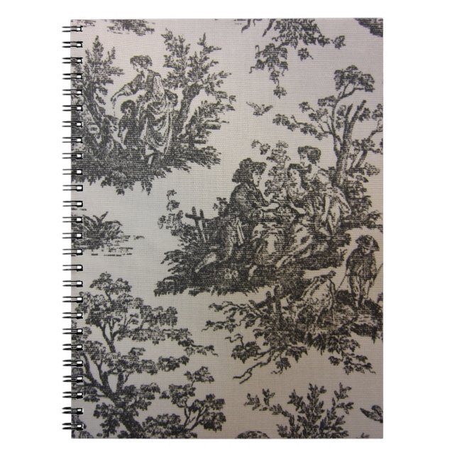Toile i svart & vit anteckningsbok (Framsidan)
