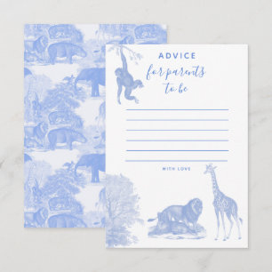 Toile Jungle Animal Safari Baby Shower Adapter Tack Kort