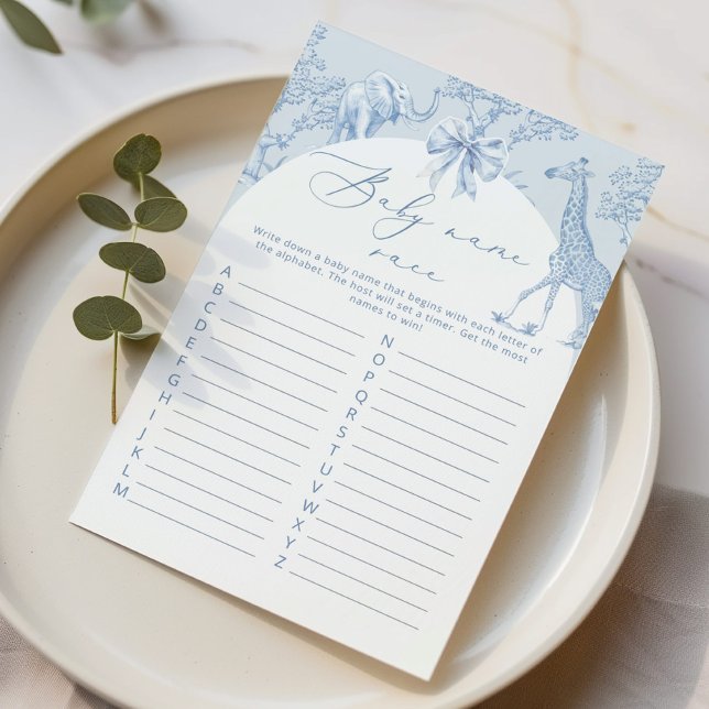 Toile Jungle Baby namn tävling babyduschspel för b (Skapare uppladdad)