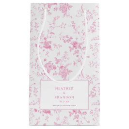 Toile Klassisk Vintage Blommig Rosa Bröllop