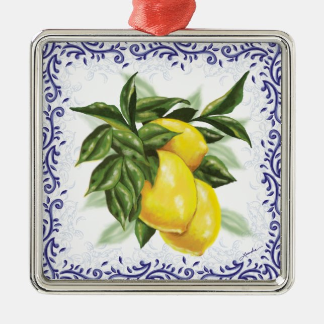 Toile Lemons Ornament (Framsidan)