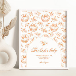 Toile Little Cutie könsneutralt Bokar för baby Poster