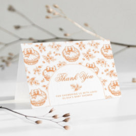 Toile Little Cutie Paj-babydusch tack Kort