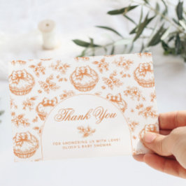 Toile Little Cutie Paj-babydusch tack Kort