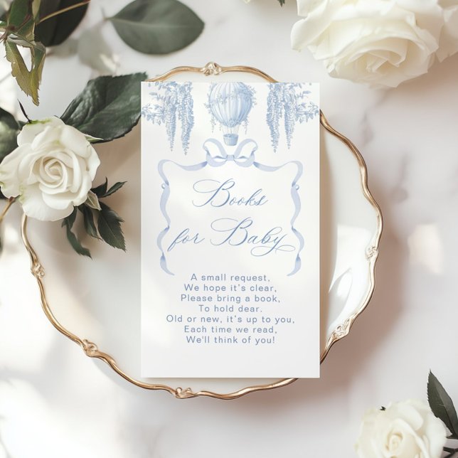 Toile luftballong bow Bokar för baby biljett Tilläggskort (Skapare uppladdad)