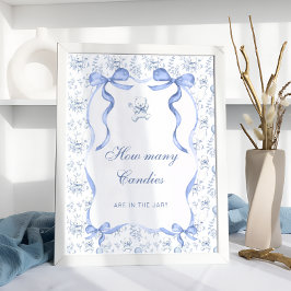 Toile Nalle Bow gissar hur många kanter det finns Poster