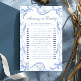 Toile Nalle Mamma eller Baby Shower-spel