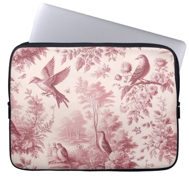 Toile Rosa vintage Laptop Fodral (Framsidan)