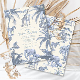 Toile Safari Jungle babydusch Inbjudningar