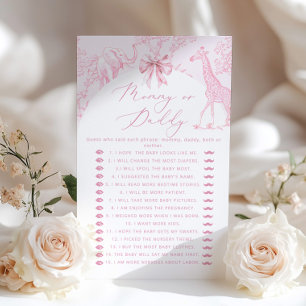 Toile Safari Mamma eller babyduschspel