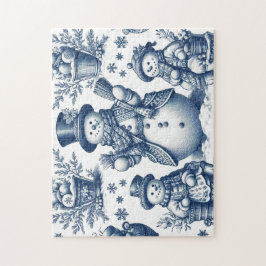 Toile Snömannen Vinterscen Pussel