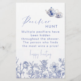 Toile Tea Time Baby Shower Nappar Hunt