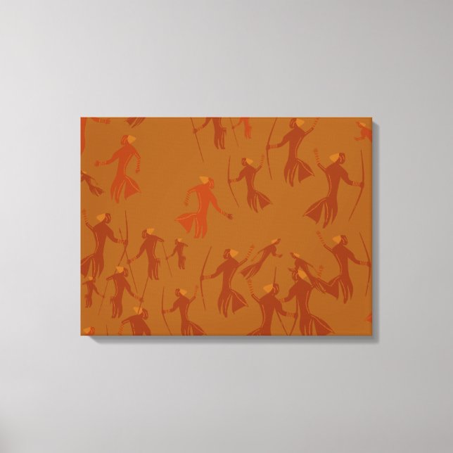 Toile tendue Peinture rupestre tassili préhistoire Canvastryck (Framsida)