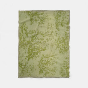 Toile traditionellt tryck fleecefilt
