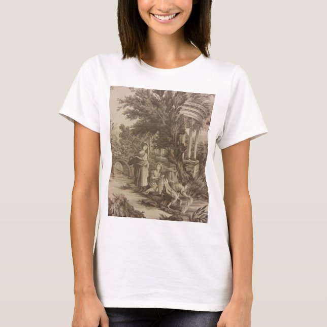 Toile: Tvätta Dag vid floden Tee Shirt (Framsida)