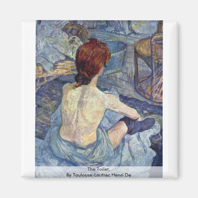 Toilet, av Toulouse-Lautrec Henri De Magnet (Framsidan)