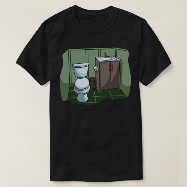 Toilet Bathroom Sink T Shirt (Design framsida)