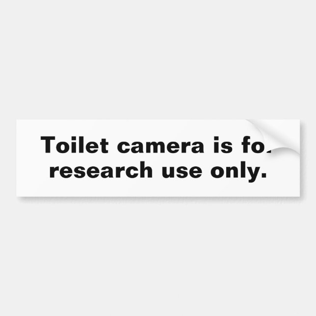 Toilet Camera Sticker Bildekal (Framsidan)