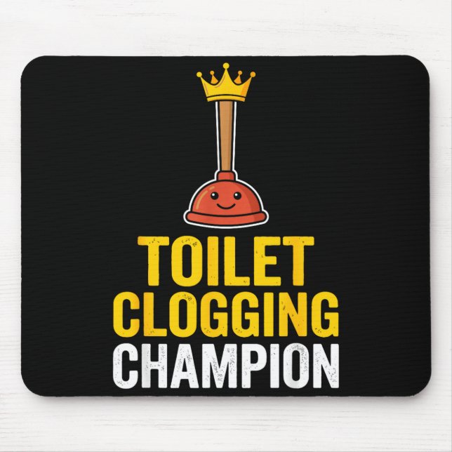 Toilet Clogging Chamon Funny Toilet Clogger Quote  Musmatta (Framsidan)