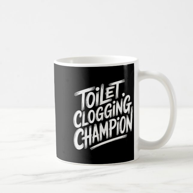 Toilet Clogging Chamon Graphic Toilet Clogging Cha Kaffemugg (Höger)