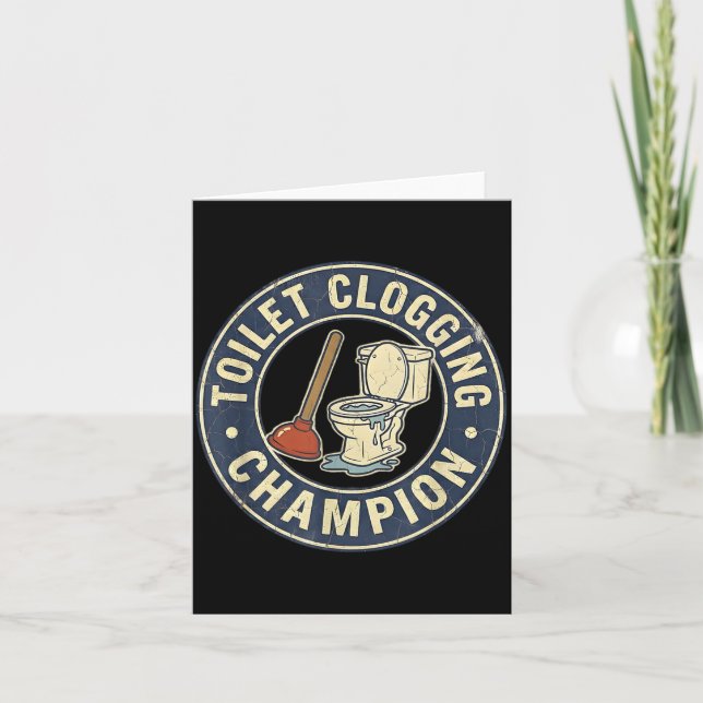 Toilet Clogging Chamon  Kort (Framsida)