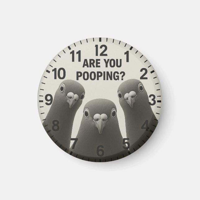 Toilet decor bathroom pigeon are you pooping magnet (Framsidan)