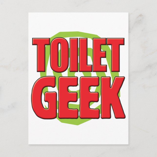 Toilet Geek Vykort (Framsida)